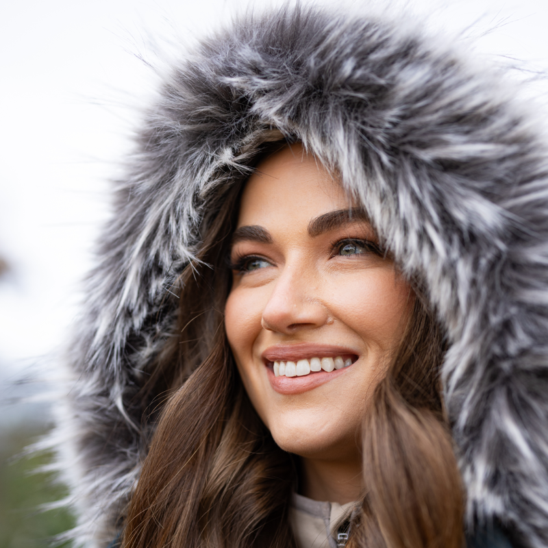 LeMieux Anya Waterproof Riding Coat - Petrol-9