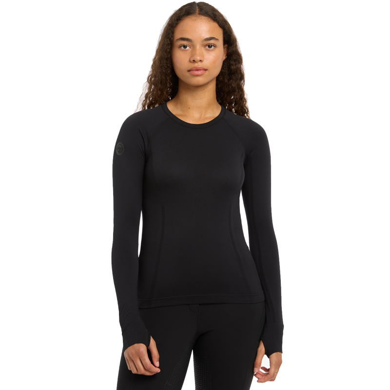 LeMieux Britney Seamless Long Sleeve Top - Black-3
