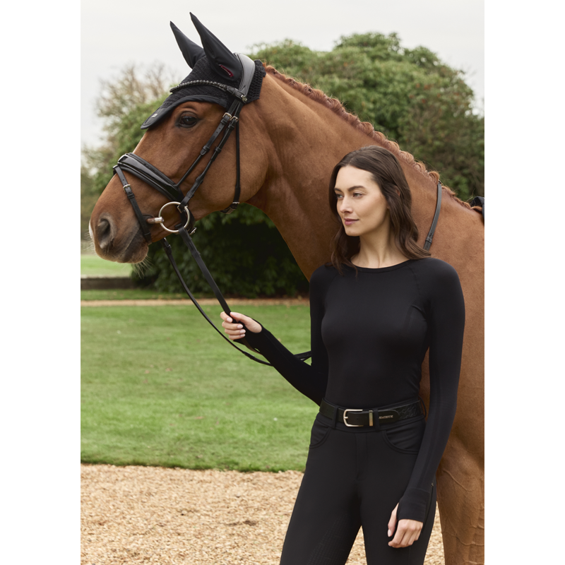 LeMieux Britney Seamless Long Sleeve Top - Black-6