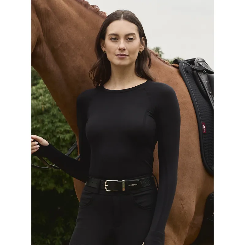 LeMieux Britney Seamless Long Sleeve Top - Black-5