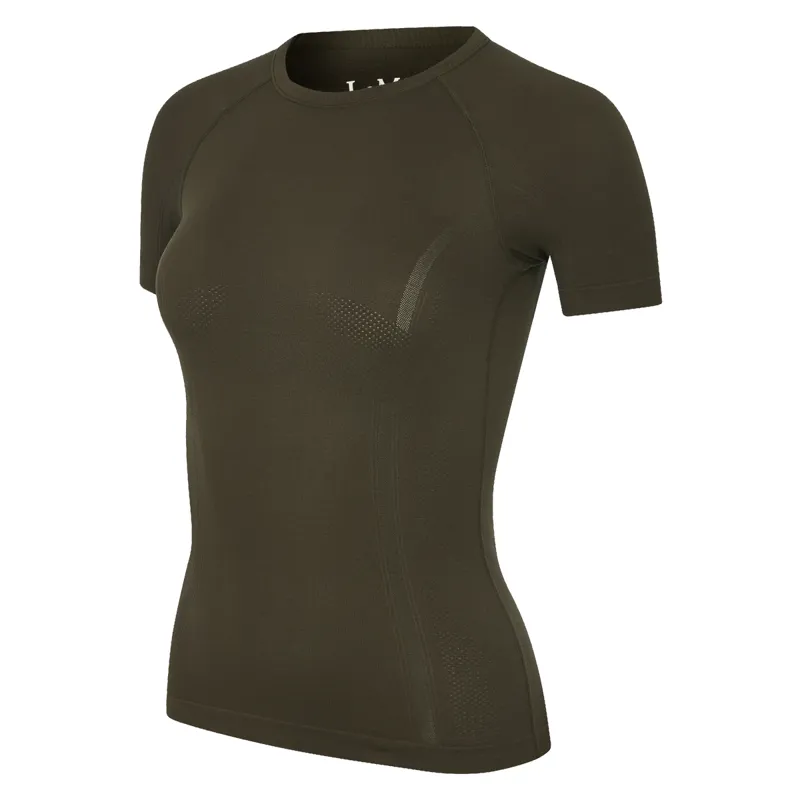 LeMieux Britney Seamless Short Sleeve Top - Alpine-1