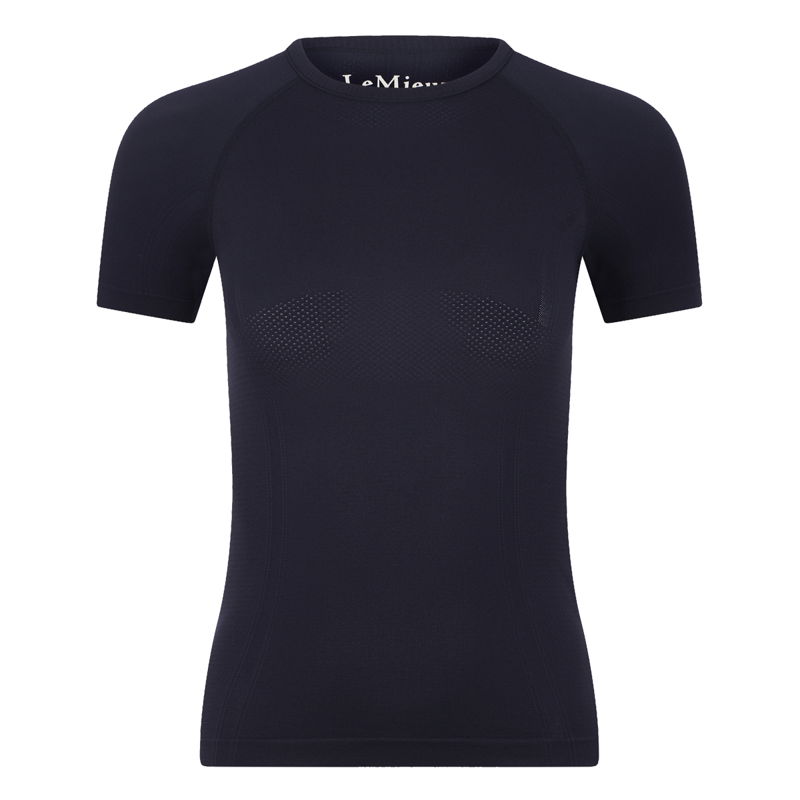LeMieux Britney Seamless Short Sleeve Top - Navy-1