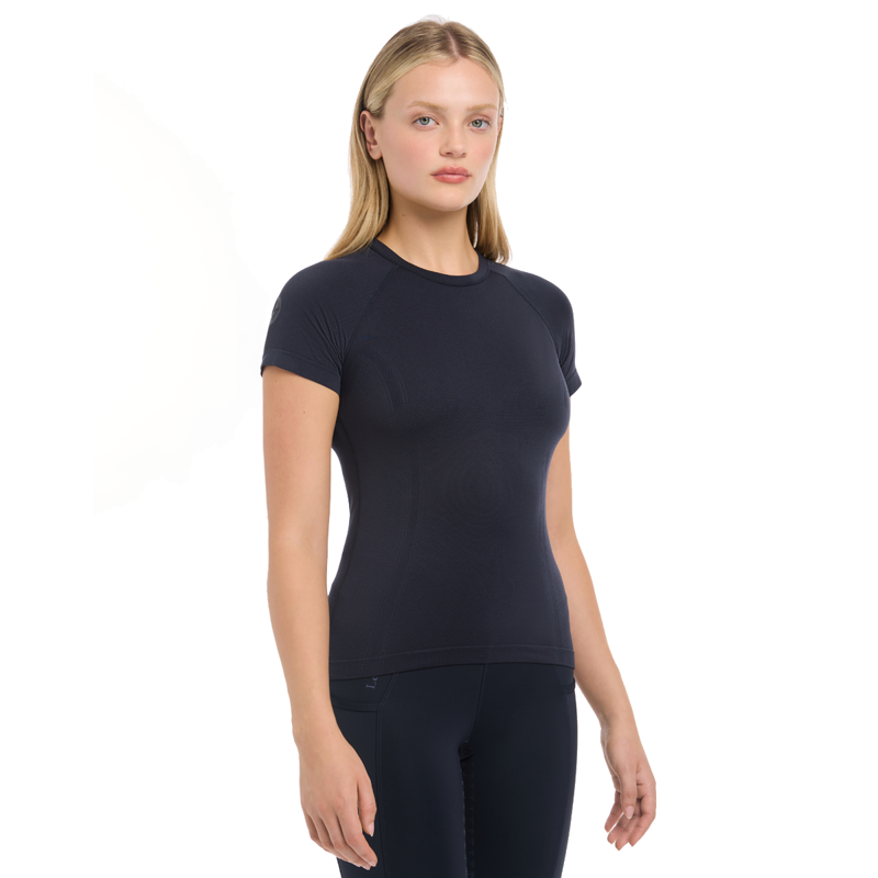 LeMieux Britney Seamless Short Sleeve Top - Navy-2