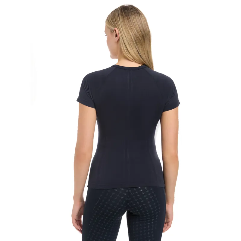 LeMieux Britney Seamless Short Sleeve Top - Navy-3