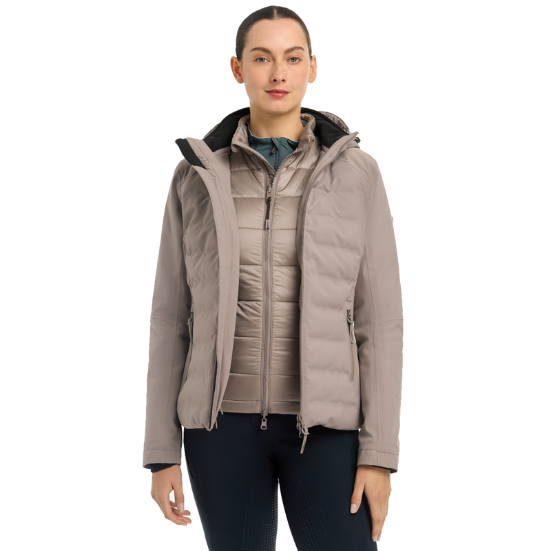 LeMieux Brooke Ladies Hybrid Waterproof Jacket - Ash-6