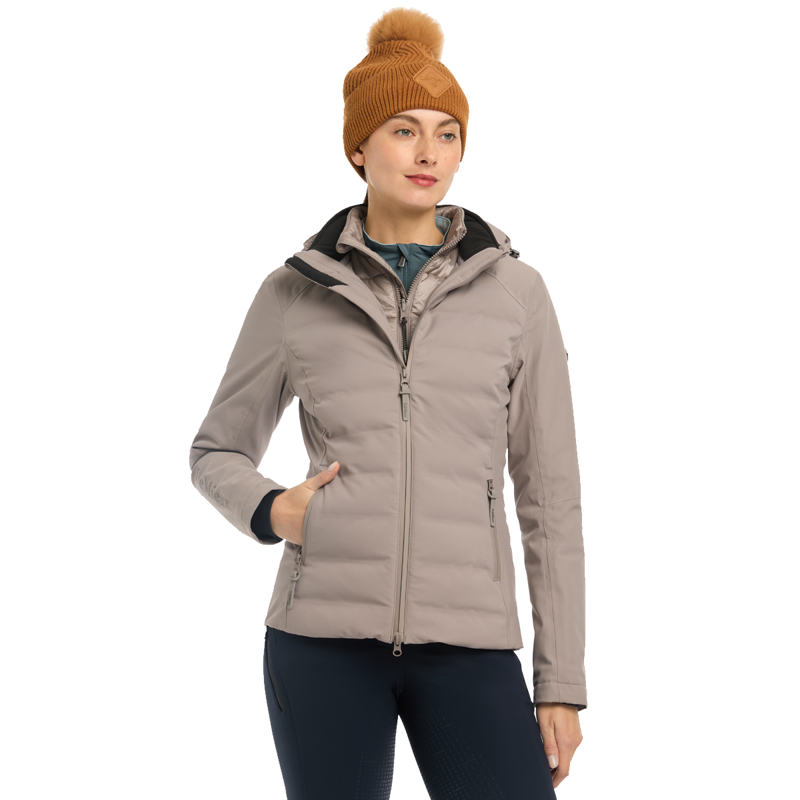 LeMieux Brooke Ladies Hybrid Waterproof Jacket - Ash-5