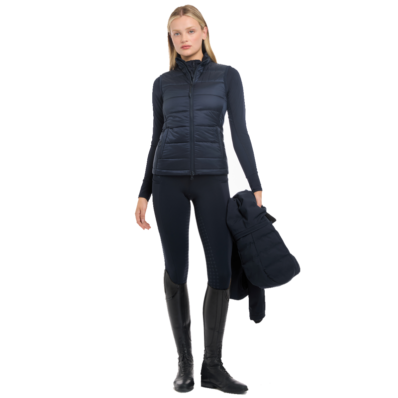 LeMieux Brooke Ladies Hybrid Waterproof Jacket - Navy-6