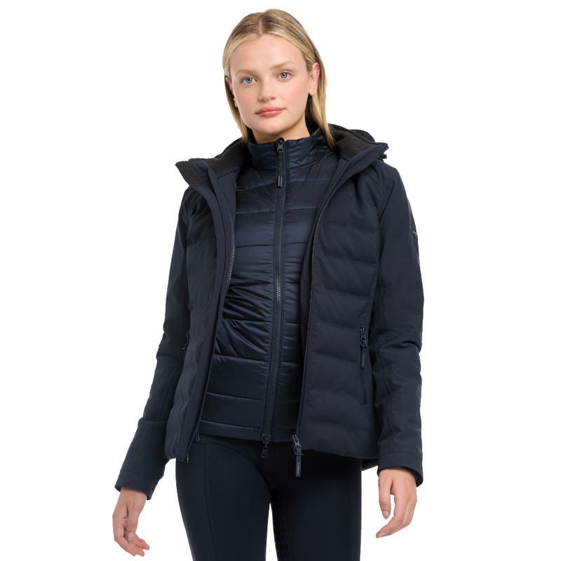 LeMieux Brooke Ladies Hybrid Waterproof Jacket - Navy-5