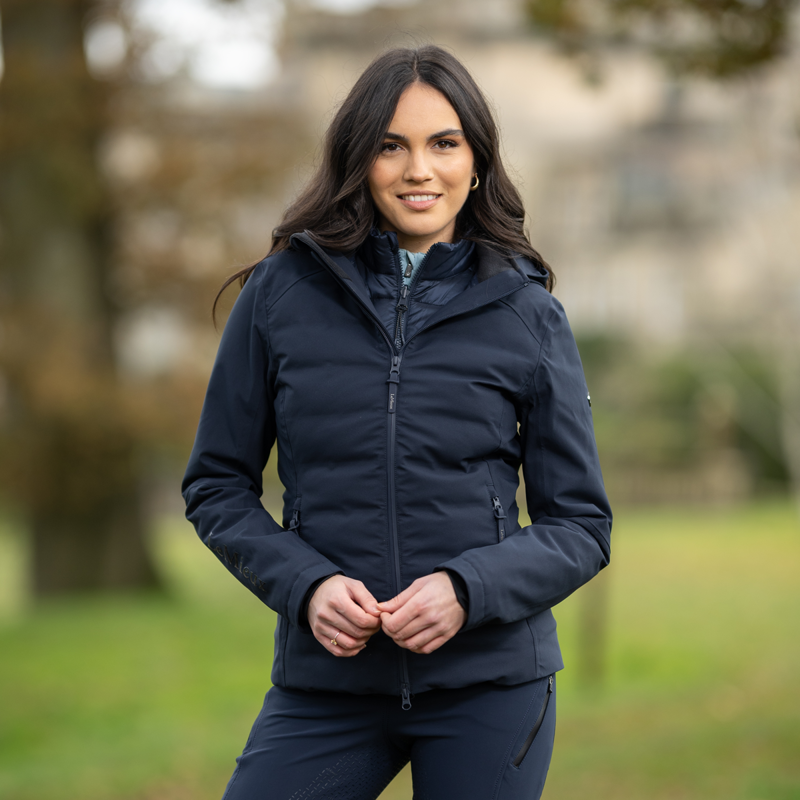 LeMieux Brooke Ladies Hybrid Waterproof Jacket - Navy-10
