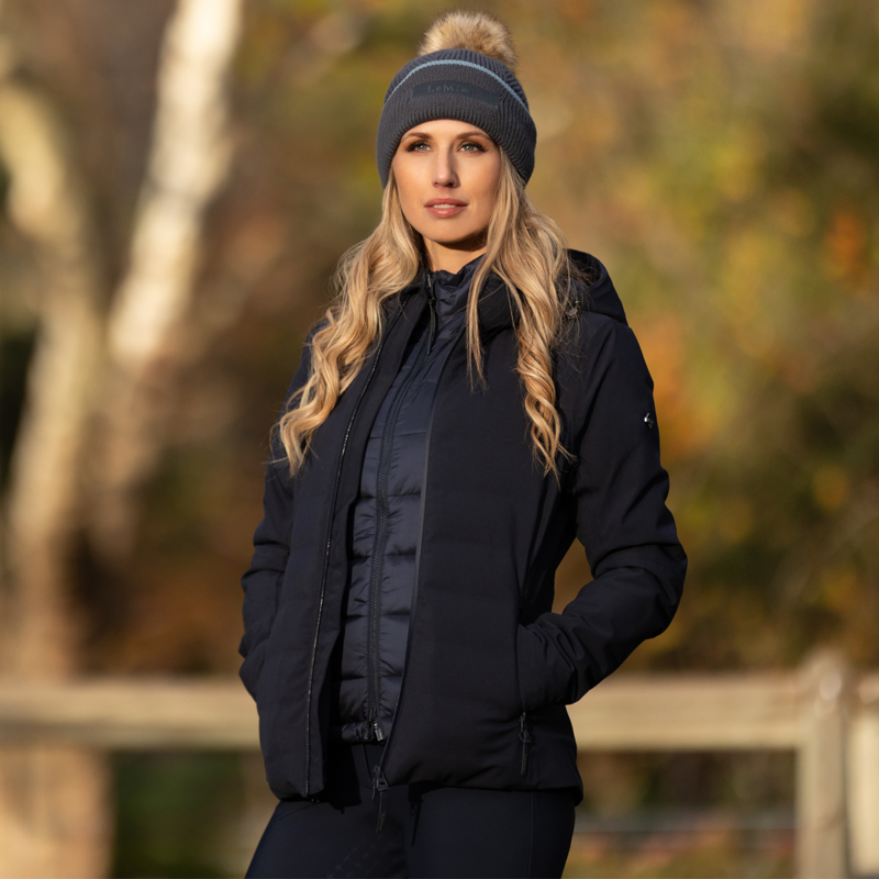 LeMieux Brooke Ladies Hybrid Waterproof Jacket - Navy-8