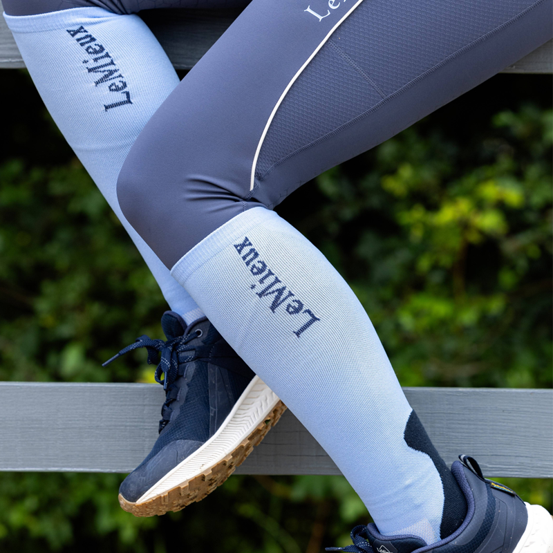 LeMieux Esme Young Rider Performance Socks - Corn Blue-1