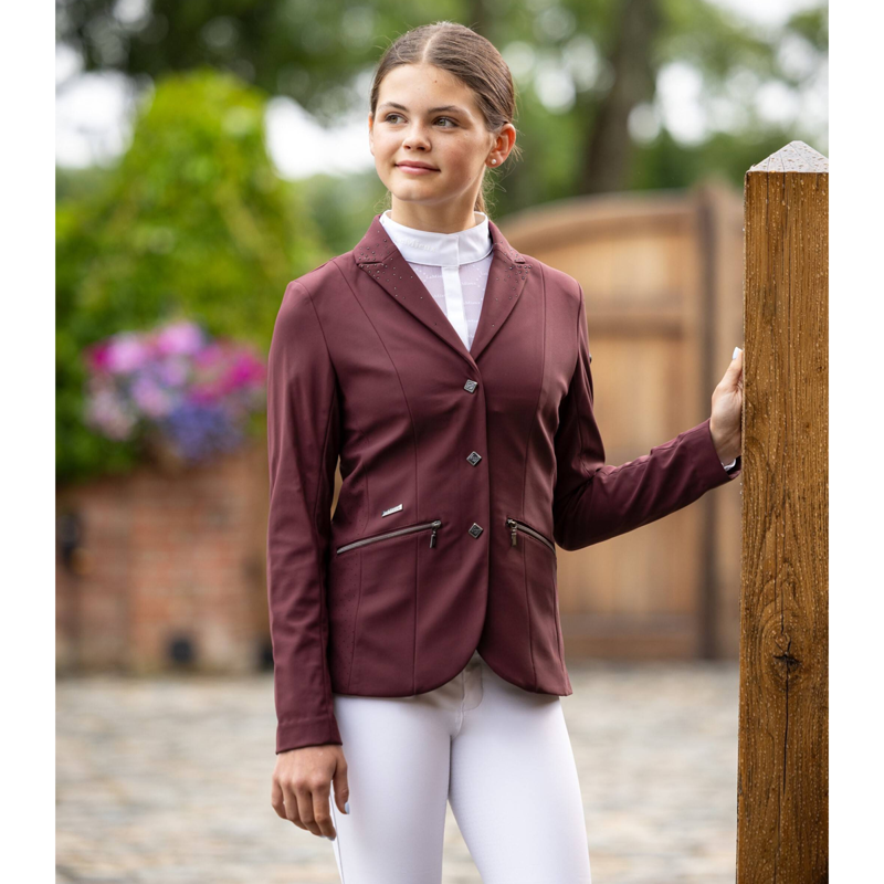 LeMieux Junior Pro Show Jacket - Burgundy-1