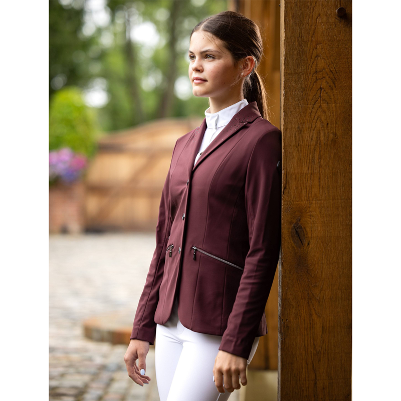 LeMieux Junior Pro Show Jacket - Burgundy-2