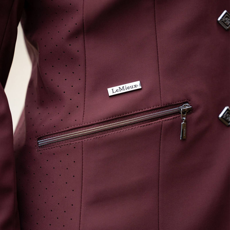LeMieux Junior Pro Show Jacket - Burgundy-4
