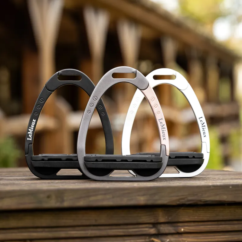 LeMieux Junior Vector Balance Stirrup - Rose Gold