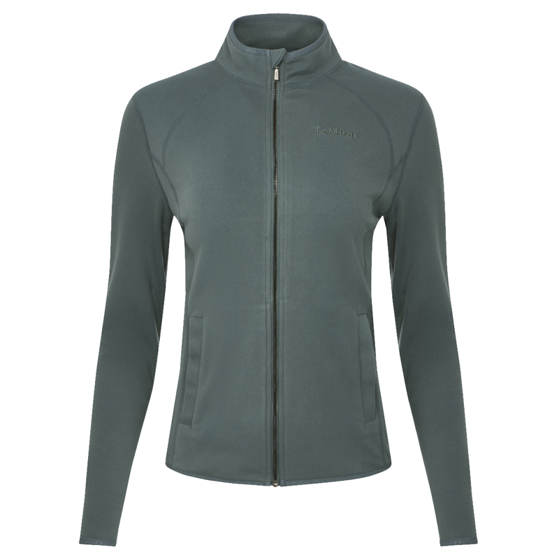 LeMieux Ladies Faye Fleece Zip Through - Petrol-3