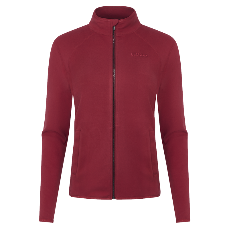 LeMieux Ladies Faye Fleece Zip Through - Ember-1