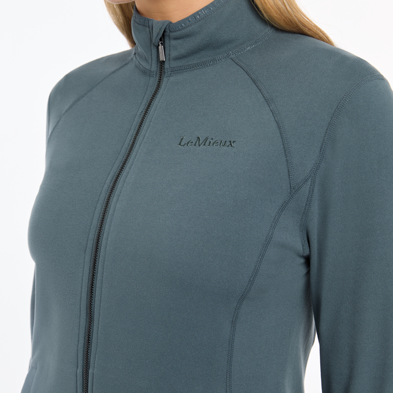 LeMieux Ladies Faye Fleece Zip Through - Petrol-6