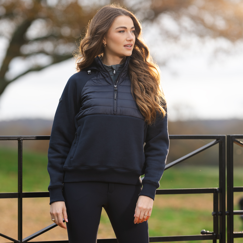 LeMieux Ladies Harley Hybrid Hoodie - Navy-8