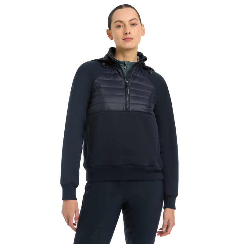 LeMieux Ladies Harley Hybrid Hoodie - Navy-3