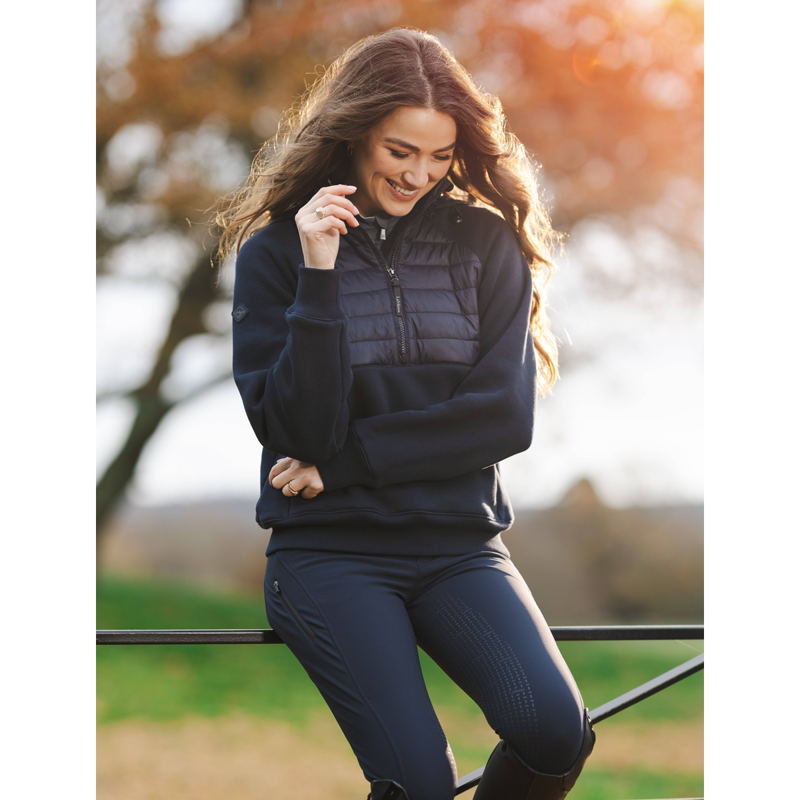 LeMieux Ladies Harley Hybrid Hoodie - Navy-9