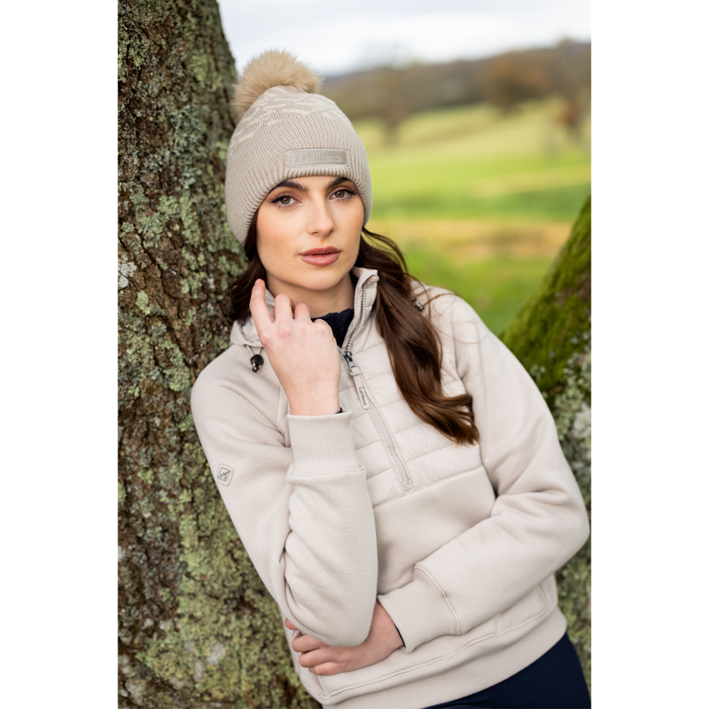 LeMieux Ladies Harley Hybrid Hoodie - Stone-11