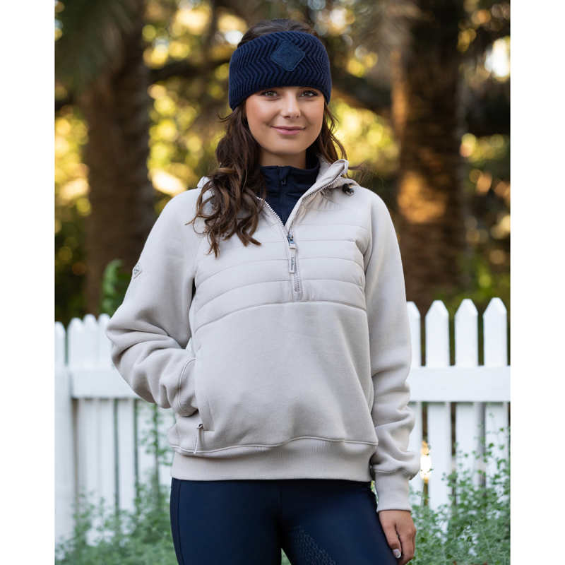 LeMieux Ladies Harley Hybrid Hoodie - Stone-5