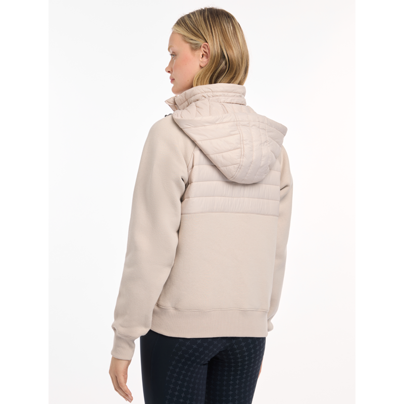 LeMieux Ladies Harley Hybrid Hoodie - Stone-3
