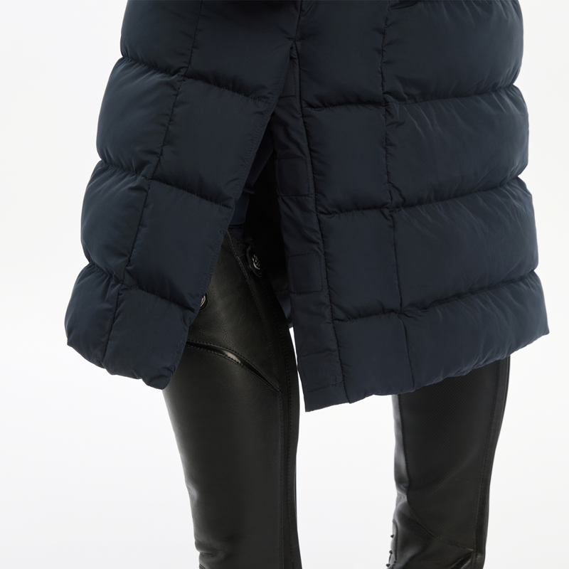 LeMieux Ladies Harper Longline Puffer Coat - Navy-7