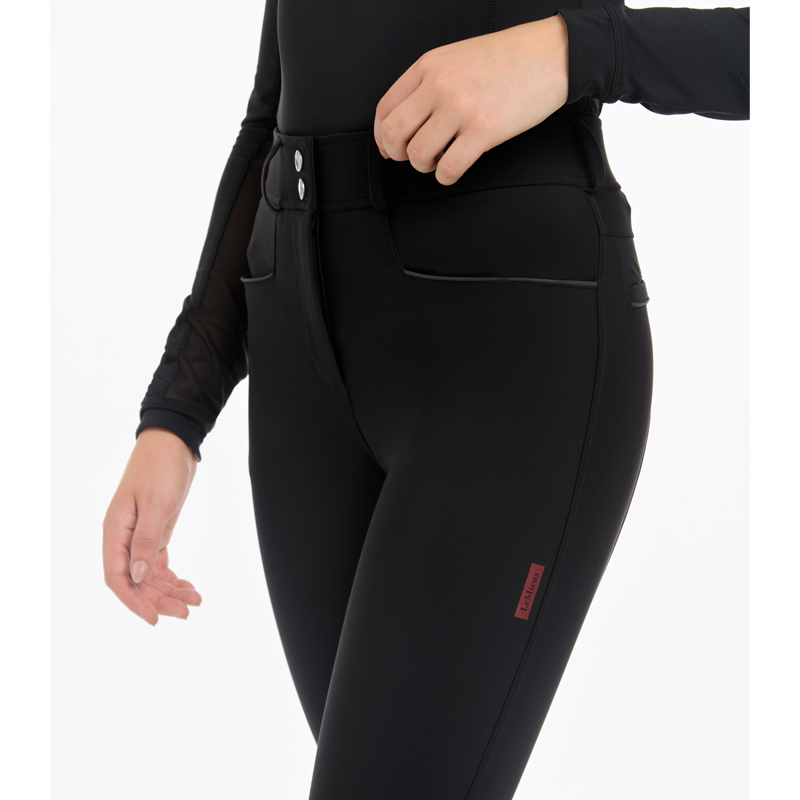 LeMieux Ladies Isabelle Knee Grip Breeches - Black-3