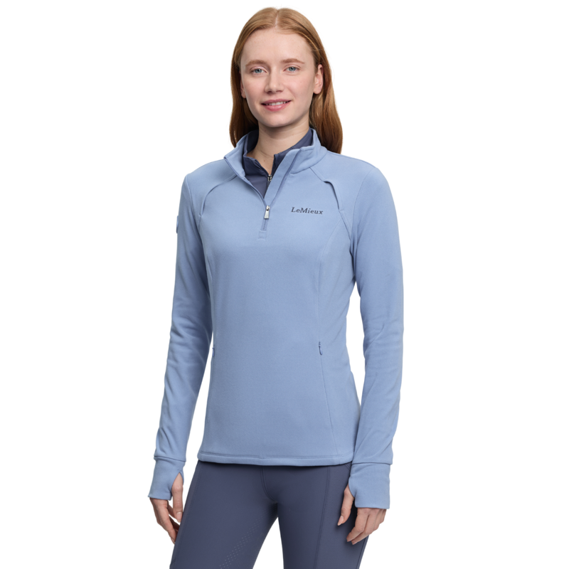LeMieux Frances Quarter Zip Fleece - Powder Blue-1