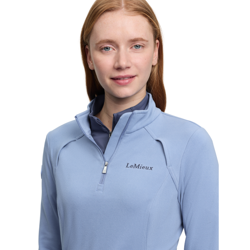LeMieux Frances Quarter Zip Fleece - Powder Blue-3
