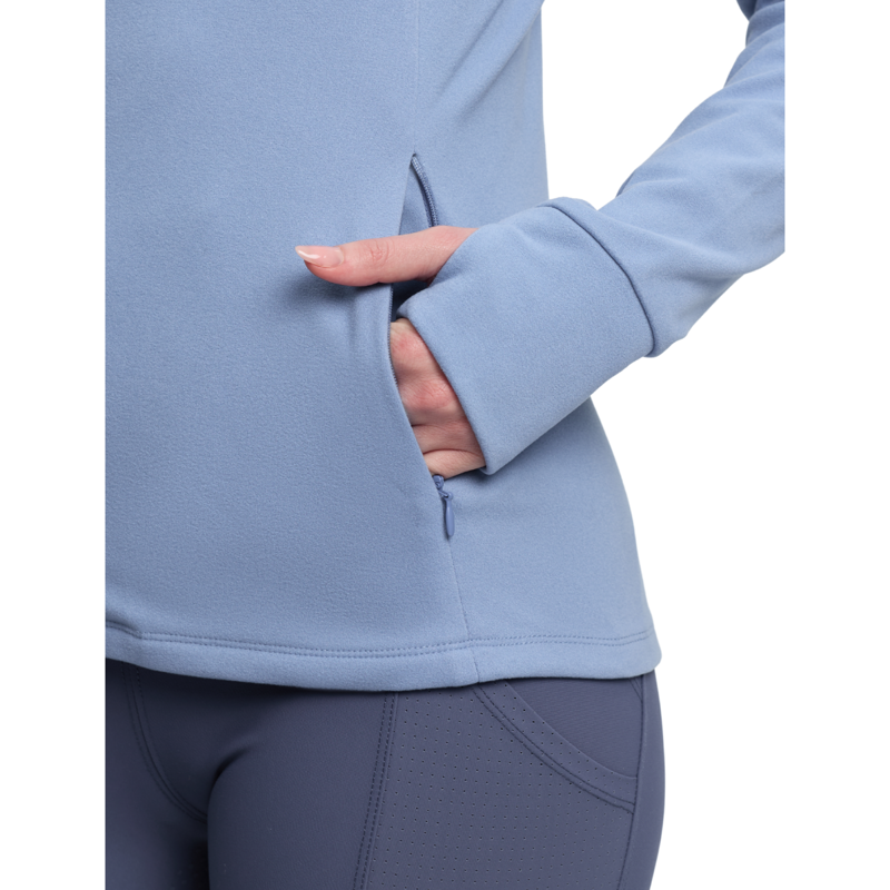 LeMieux Frances Quarter Zip Fleece - Powder Blue-5