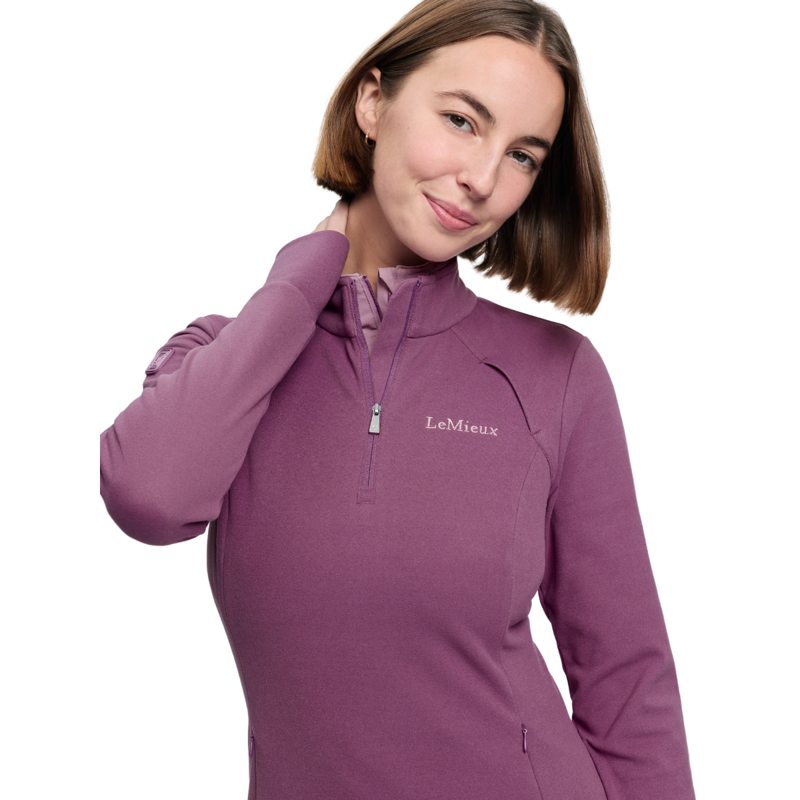 LeMieux Frances Quarter Zip Fleece - Mallow-3