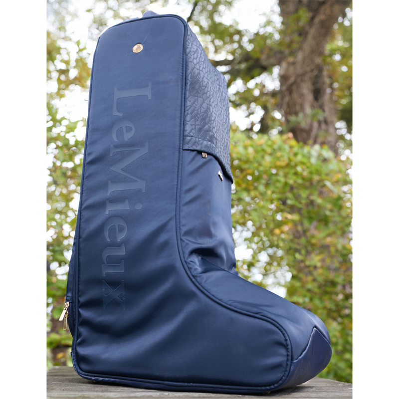 LeMieux Luxe Boot Bag - Navy-4