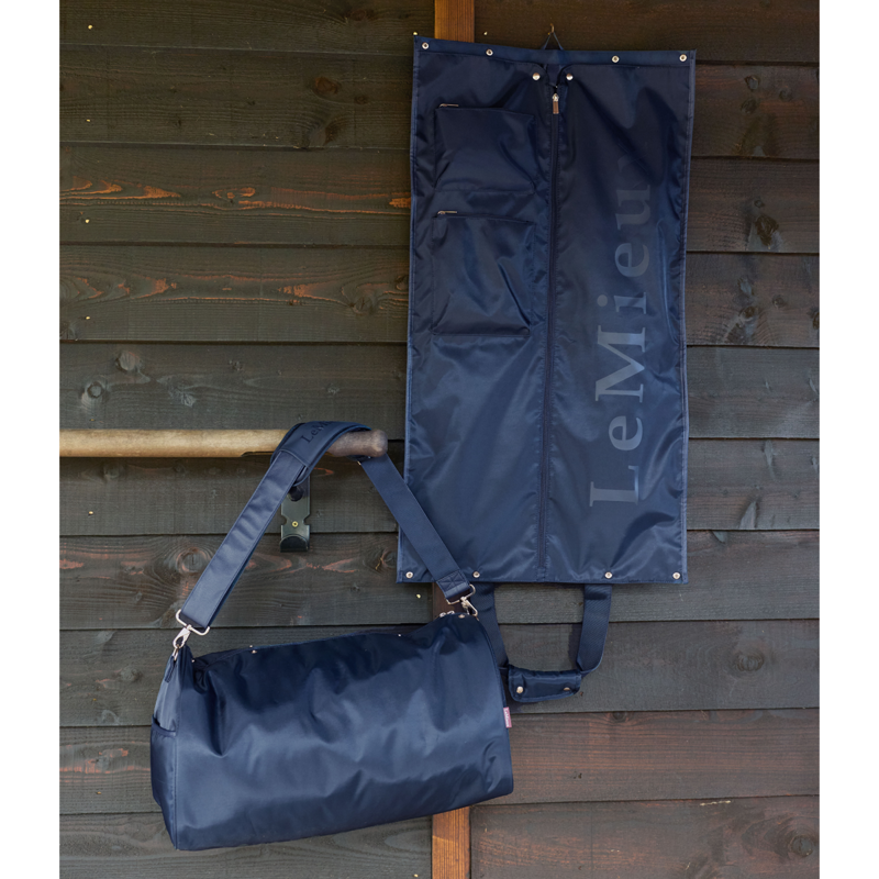 LeMieux Luxe Show Jacket Duffle Bag - Navy-8