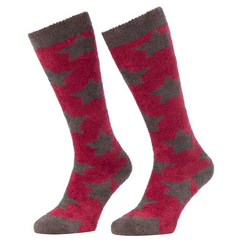 LeMieux Junior Sasha Star Fluffy Socks - Ember