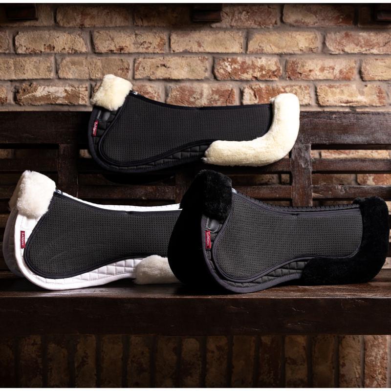 LeMieux Streamline Half Pad - White/White-3