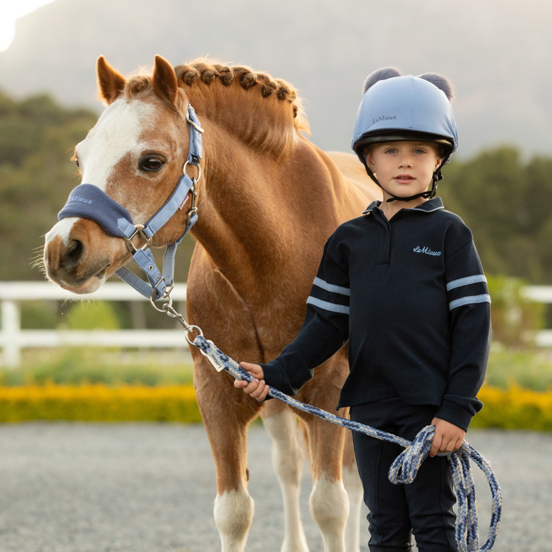 LeMieux Mini Vogue Headcollar and Leadrope - Powder Blue-2