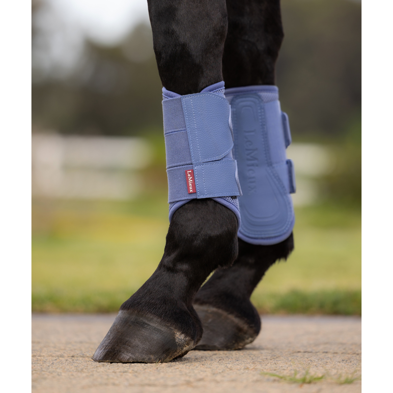 LeMieux Arika Mesh Brushing Boots - Powder Blue-3
