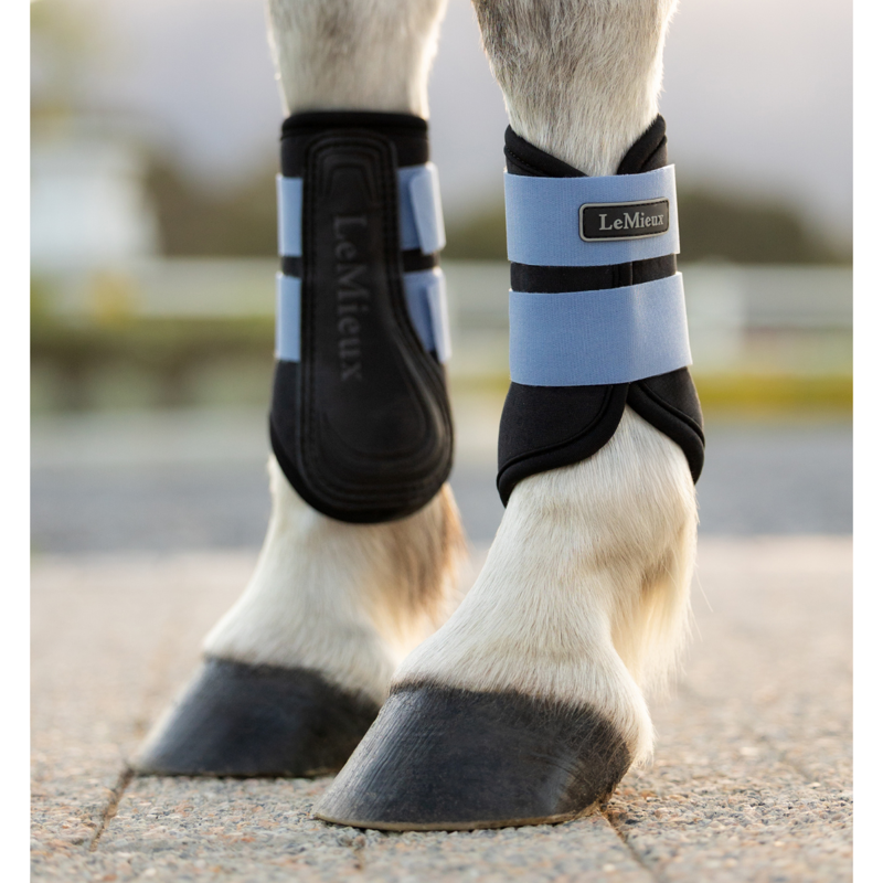 LeMieux Mini Air-Tek Grafter Brushing Boots - Powder Blue-2