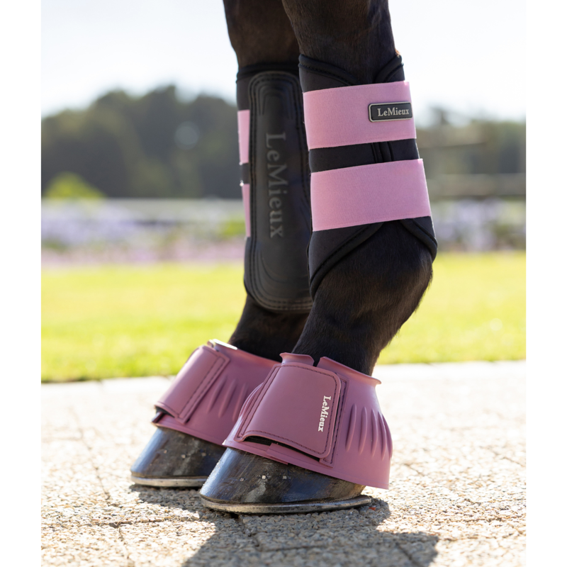 LeMieux Rubber Bell Boots - Mallow-2