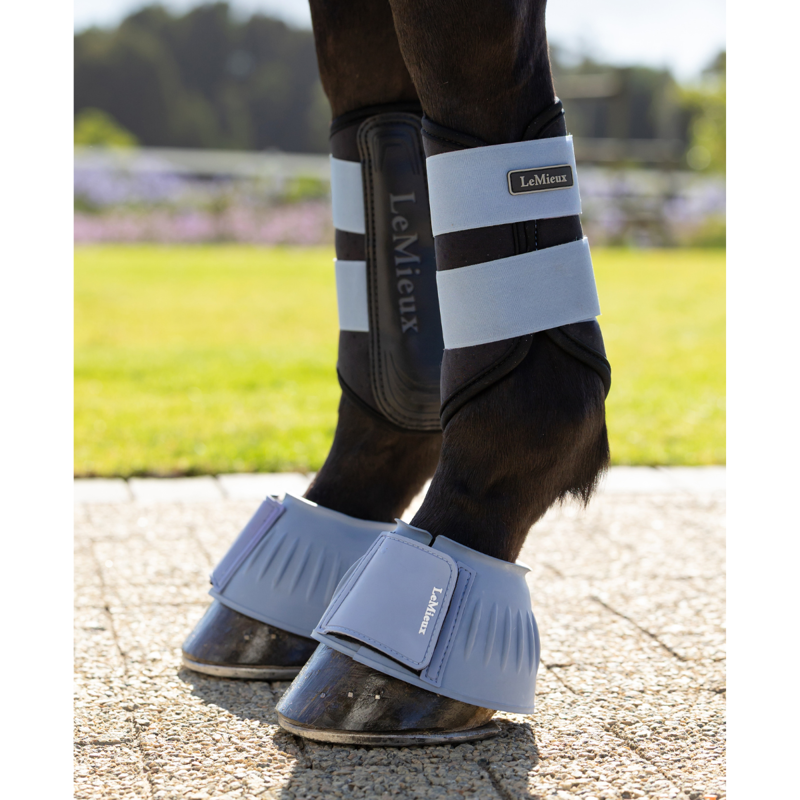 LeMieux Rubber Bell Boots - Powder Blue-3