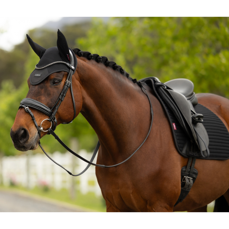 LeMieux Air-Tek Mesh Fly Hood - Black-1