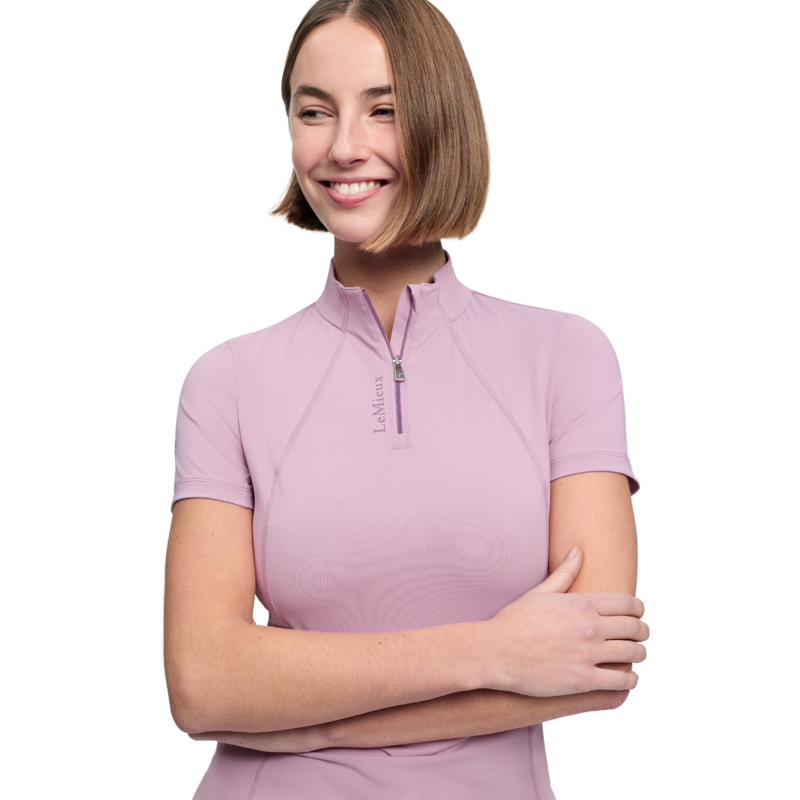 LeMieux Ladies Classique Short Sleeve Base Layer - Fondant-3