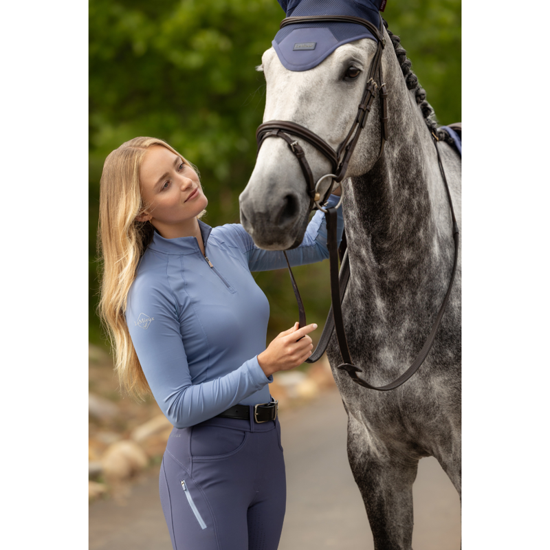 LeMieux Ladies Halle Lightweight Base Layer - Powder Blue-3