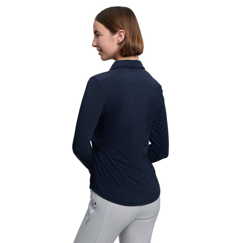 LeMieux Sarah Shirt Base Layer - Patterned Navy-2
