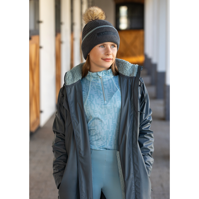 LeMieux Young Rider Elements Coat - Petrol-7