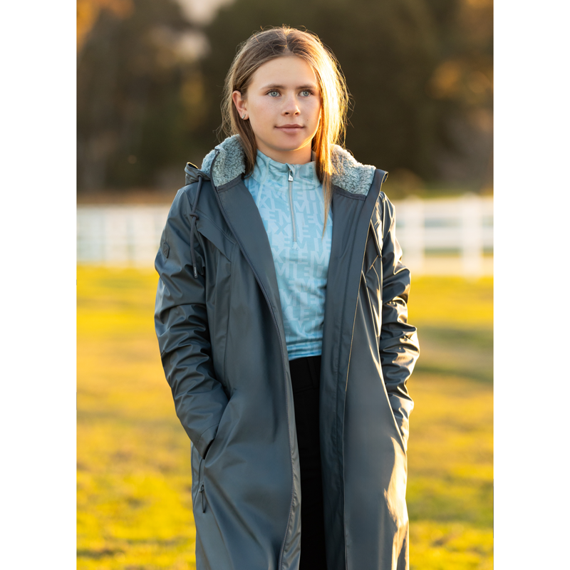 LeMieux Young Rider Elements Coat - Petrol-8