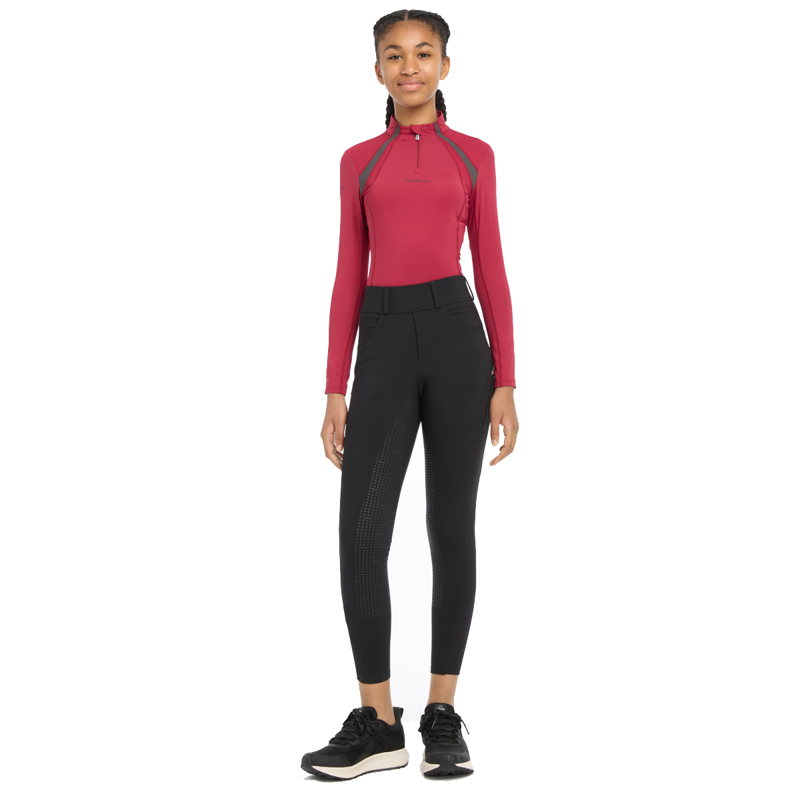 LeMieux Young Rider Ella Winter Breggings - Black-4